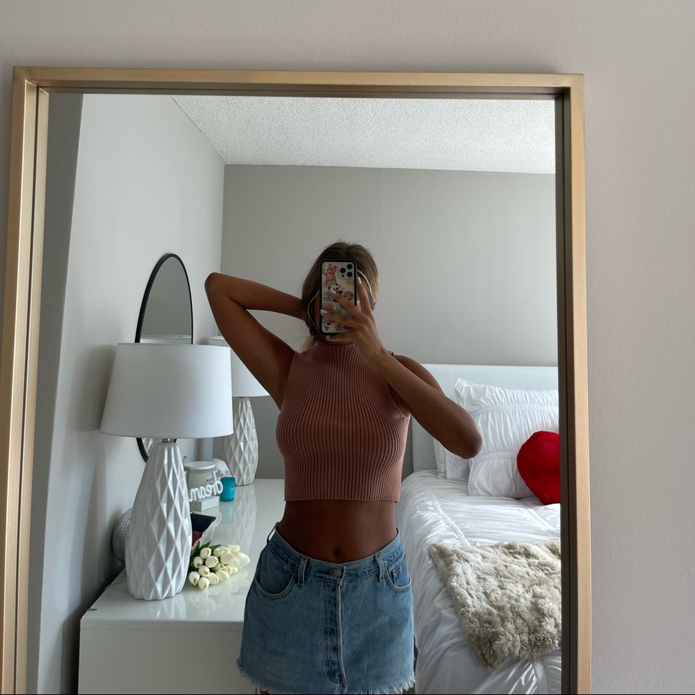 zara knit tank top